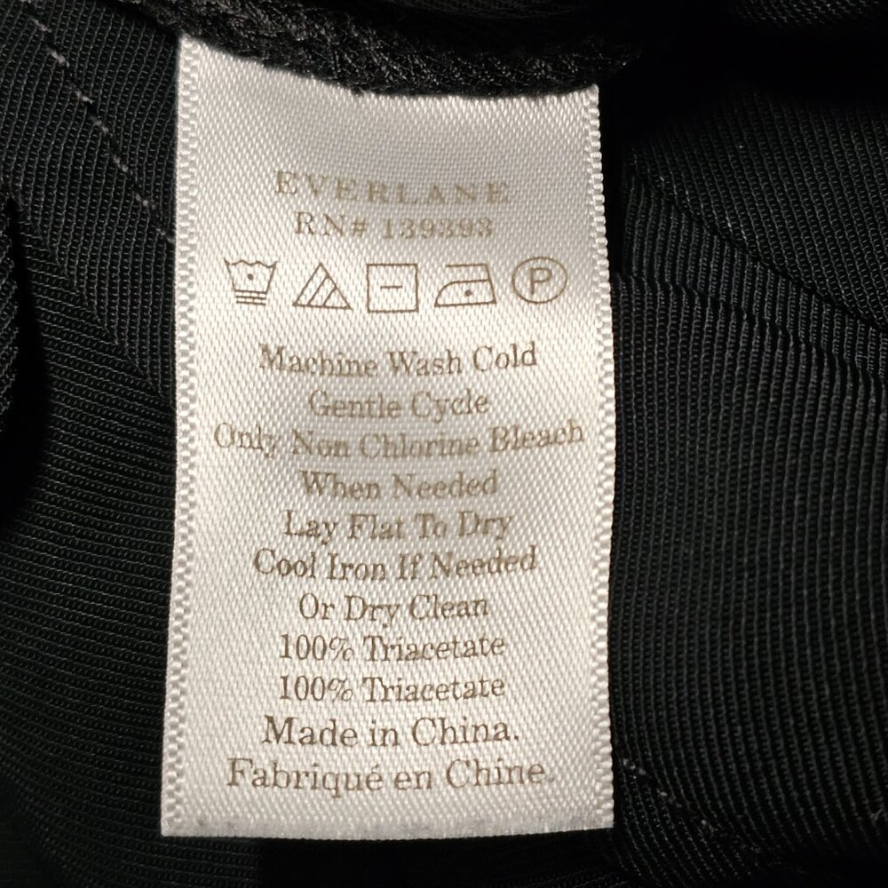 Everlane The Ultimate Crop Jumpsuit Women's Size 4 Black Wide Leg - Picture 14 of 14